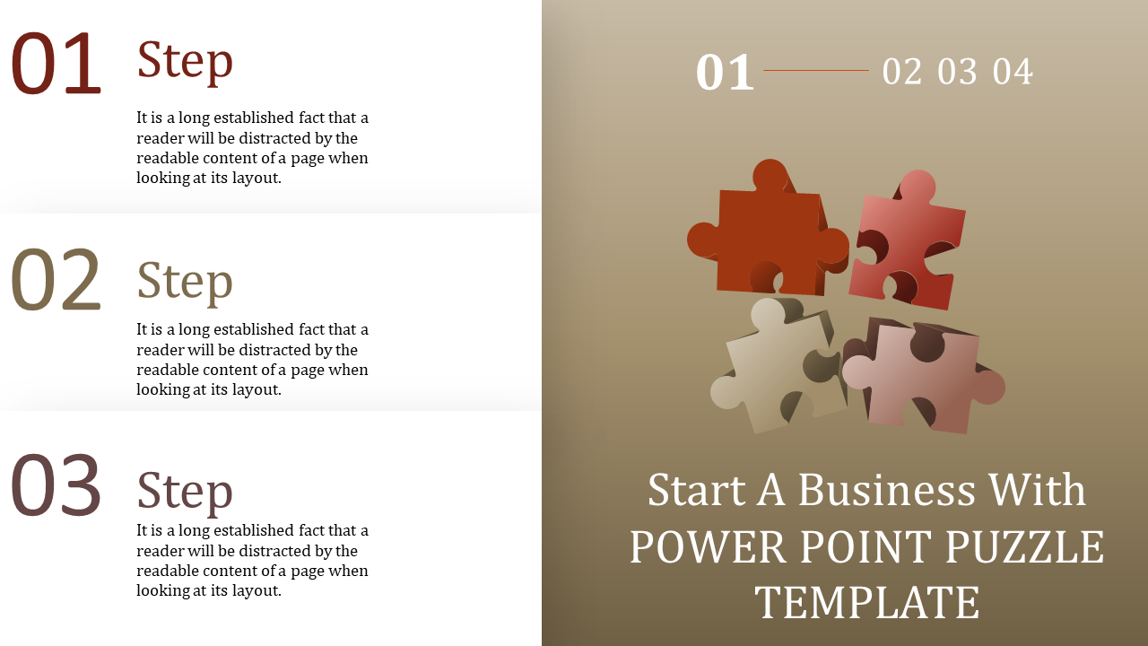 Free - Innovative Quality PPT and Google Slides Puzzle Template 